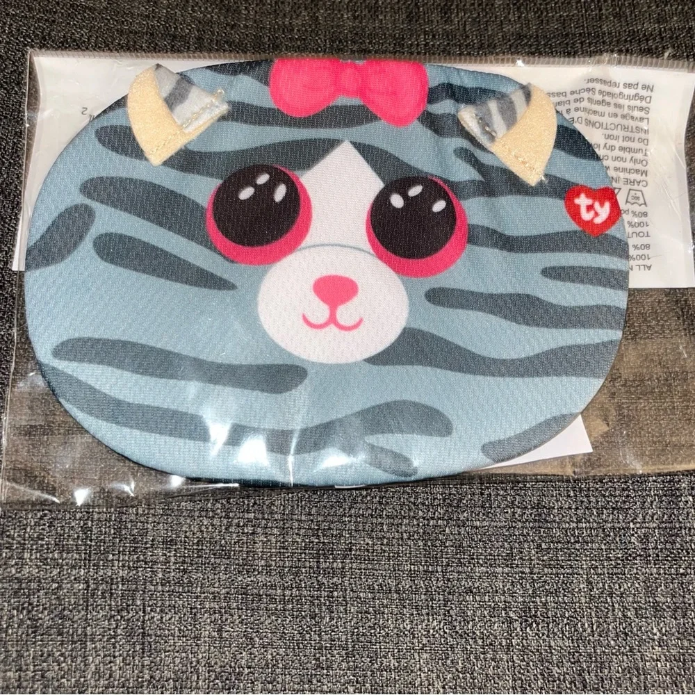 Ty Beanie Boo Slush Face Mask - Gray and Blue